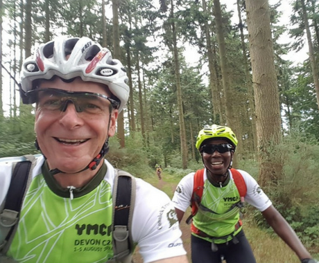 Cycling raising funds for YMCA East Surrey