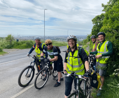 Mike Connick and 4 fellow cyclists on a 20 mile cyle