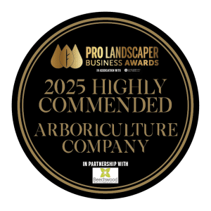 Connick Tree Care Arboriculture Highly Commended badge