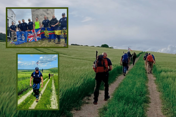 Walkers: Tom Heaney memorial 50 mile walk for Who Dares Cares