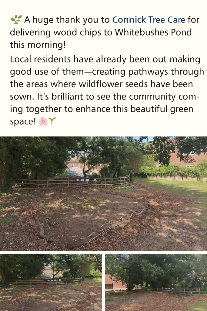 Wood chips for Whitbushes Community project