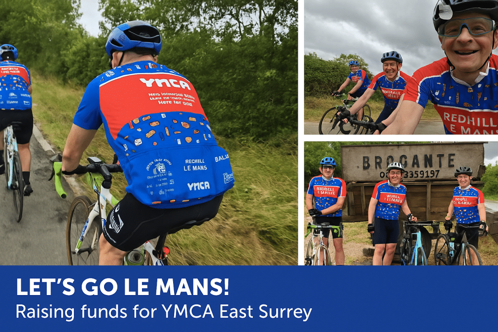 Cyclists raising funds for YMCA East Surrye Le Mans